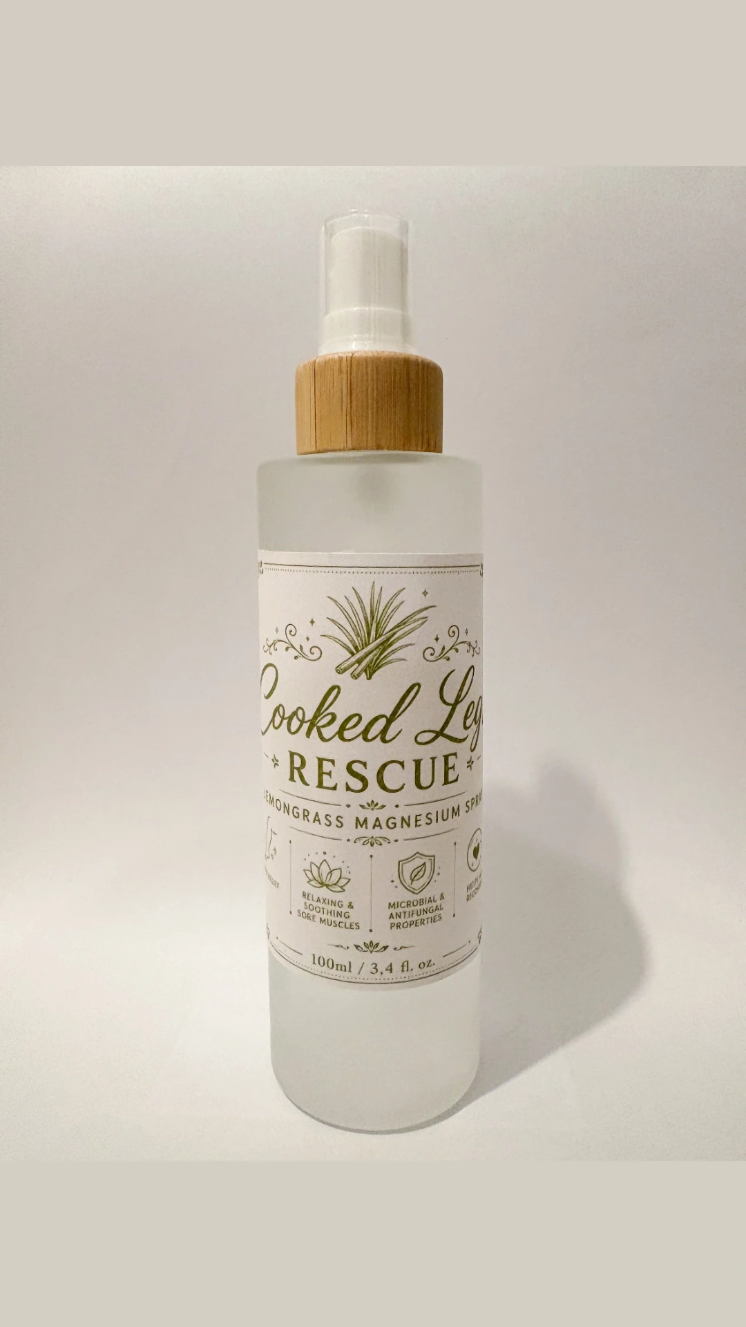 Cooked Leg Rescue lemongrass magnesium spray