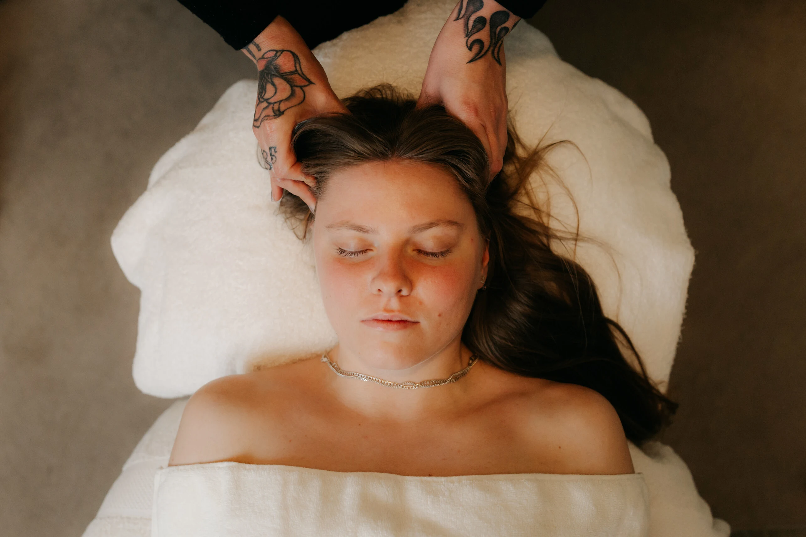 A calm, indulgent wellness treatment in Kate's private studio